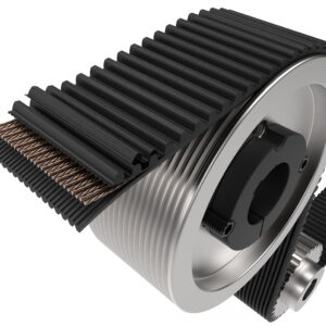 Toothed rib belt